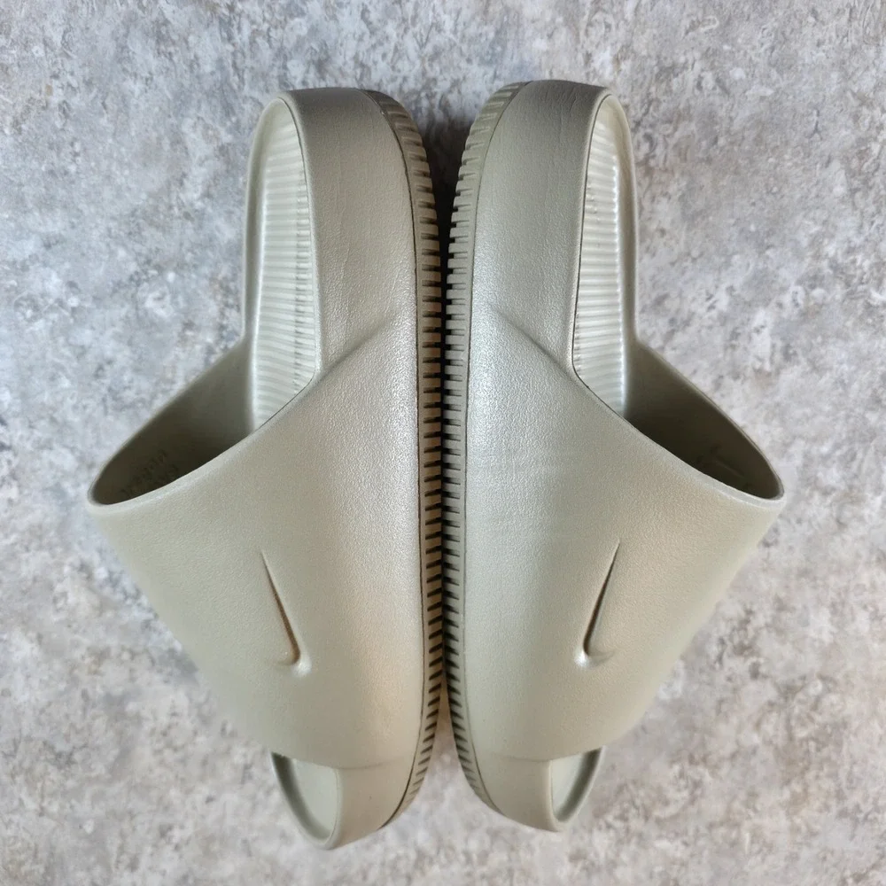 Nike Calm Slides Mens Khaki Brown Outdoor FD4116-201 Mens 8 / Womens 9 New